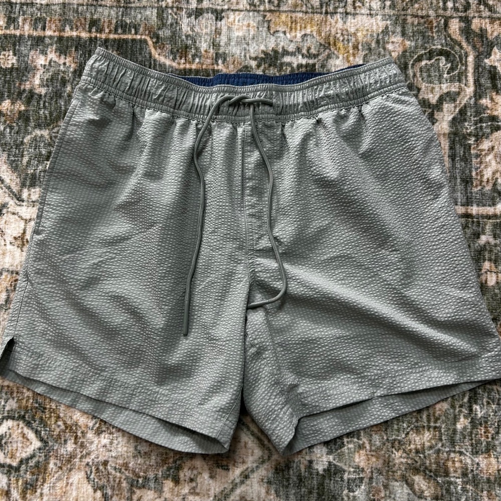 ROWM men's xl jade green high quality lined swimwear shorts
